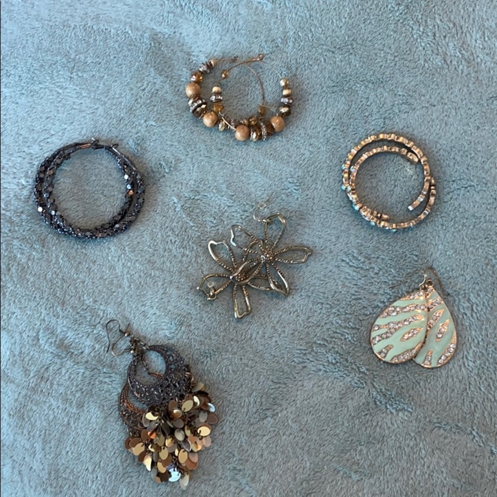 13 pairs of earrings